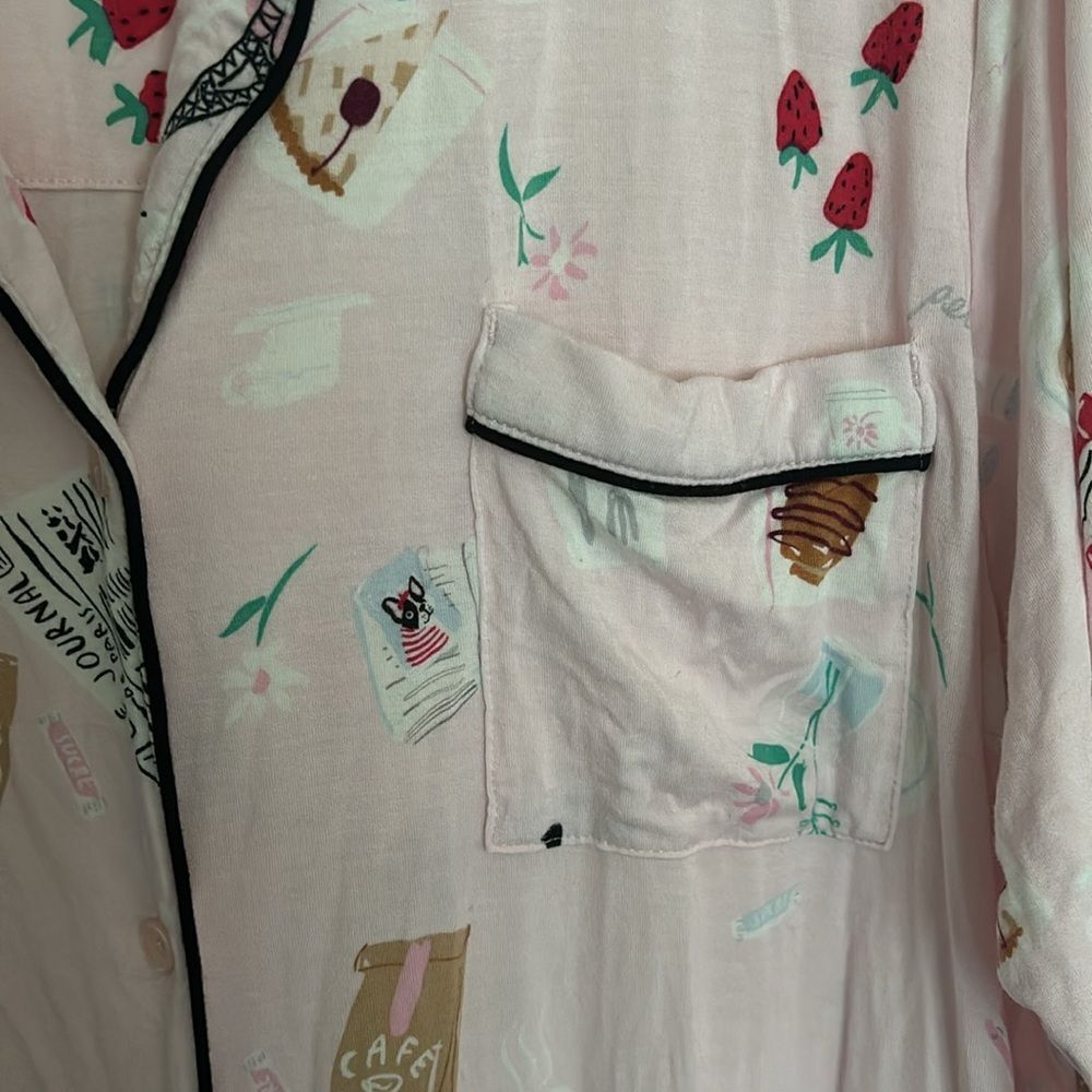 Kate Spade Parisian Sleep Shirt Pajama Dress Intimates Size 1X - Picture 4 of 5